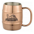 14 Oz. Copper Double Wall Stainless Steel Barrel Beer Mug